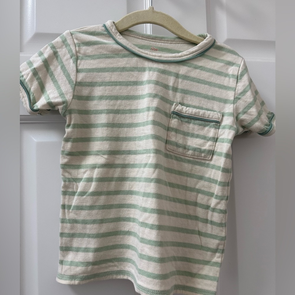 Oso & Me Willie T-shirt in Kiwi Stripe Size 4